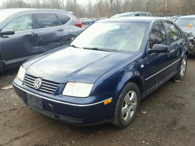 3VWSA69M04M120458 - 2004 VOLKSWAGEN JETTA GLS BLUE photo 2