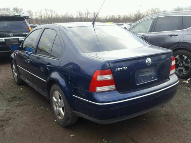 3VWSA69M04M120458 - 2004 VOLKSWAGEN JETTA GLS BLUE photo 3