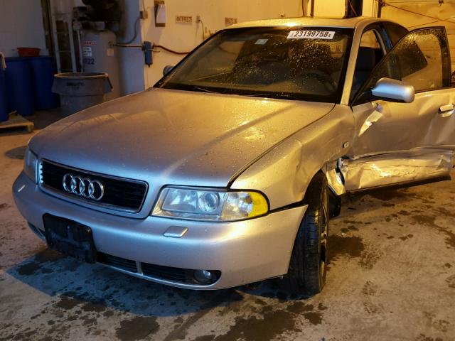 WAUBB28D2XA298803 - 1999 AUDI A4 1.8T SILVER photo 2