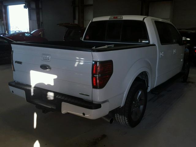 1FTFW1CF7DKE01943 - 2013 FORD F150 SUPER WHITE photo 4