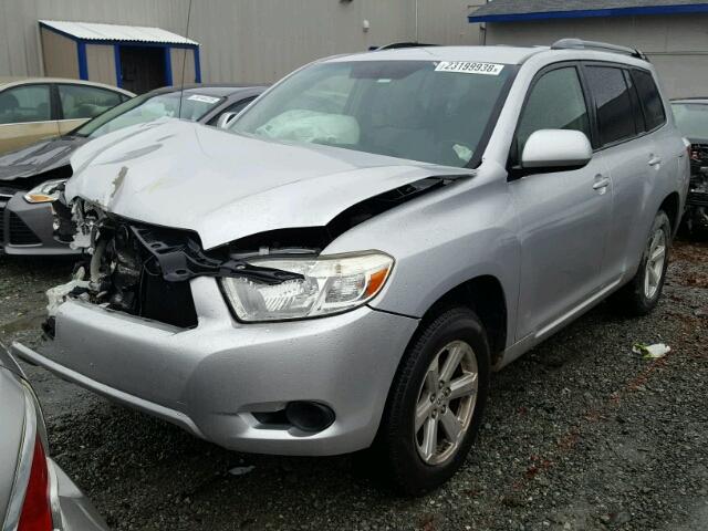 JTEES41A482079487 - 2008 TOYOTA HIGHLANDER SILVER photo 2