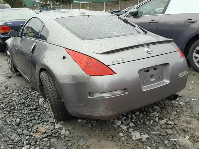 JN1BZ34E88M752672 - 2008 NISSAN 350Z COUPE GRAY photo 3