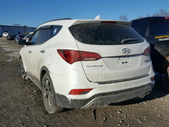 5XYZWDLA3HG420889 - 2017 HYUNDAI SANTA FE S WHITE photo 3