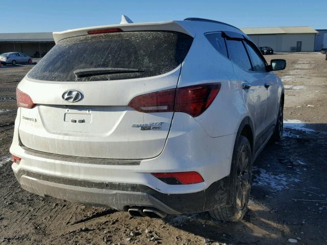 5XYZWDLA3HG420889 - 2017 HYUNDAI SANTA FE S WHITE photo 4