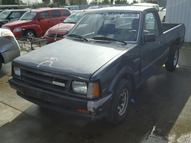 JM2UF1138K0789544 - 1989 MAZDA B2200 SHOR GRAY photo 2