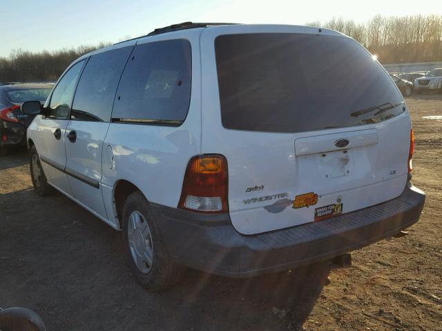 2FMZA51411BA63462 - 2001 FORD WINDSTAR L WHITE photo 3