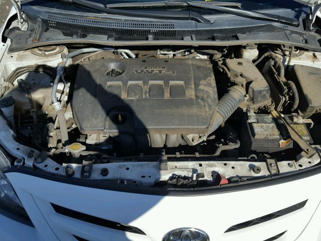 2T1BU4EEXBC729141 - 2011 TOYOTA COROLLA BA WHITE photo 7