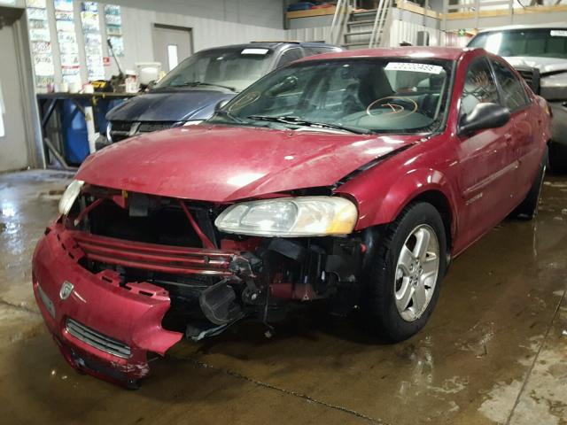 1B3EJ56U31N509175 - 2001 DODGE STRATUS ES RED photo 2