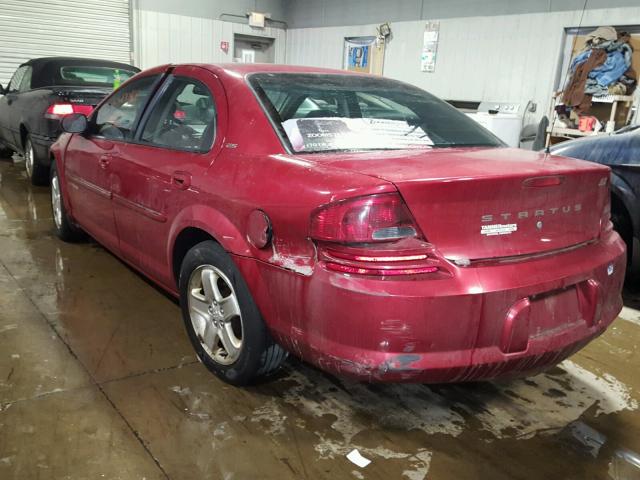 1B3EJ56U31N509175 - 2001 DODGE STRATUS ES RED photo 3