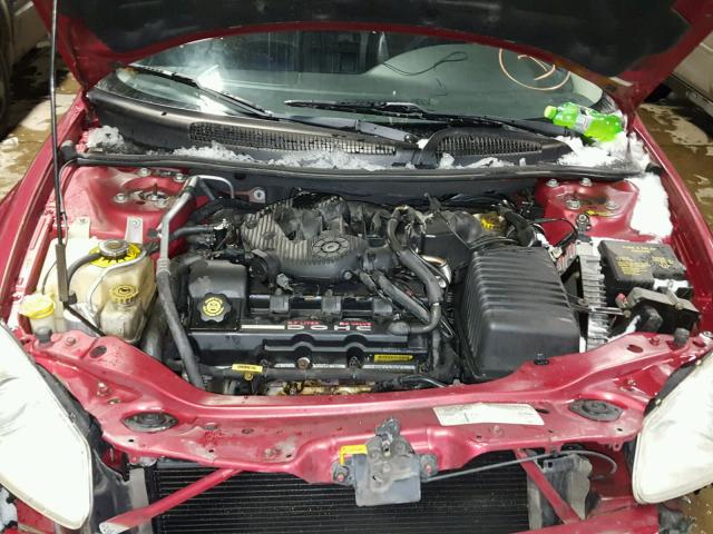 1B3EJ56U31N509175 - 2001 DODGE STRATUS ES RED photo 7