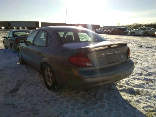 1FAFP55U43G132985 - 2003 FORD TAURUS SES GRAY photo 3