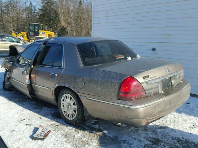 2MEFM74W96X654994 - 2006 MERCURY GRAND MARQ BEIGE photo 3