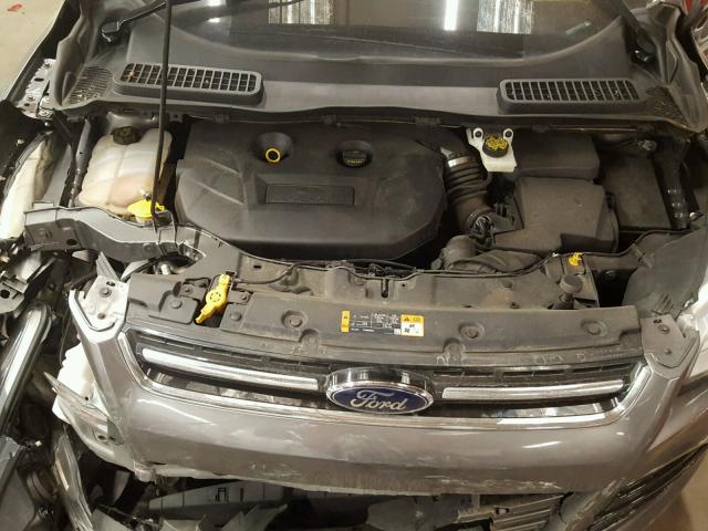 1FMCU9J96EUD83912 - 2014 FORD ESCAPE TIT GRAY photo 7