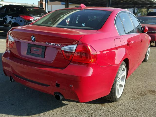 WBAVD53558A283982 - 2008 BMW 335 XI RED photo 4