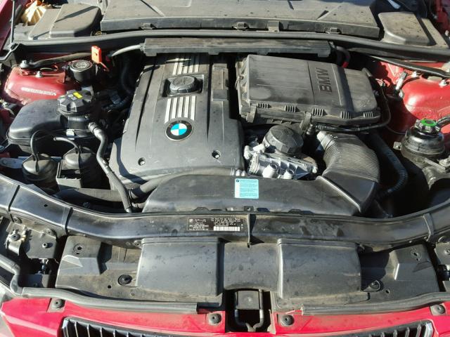 WBAVD53558A283982 - 2008 BMW 335 XI RED photo 7