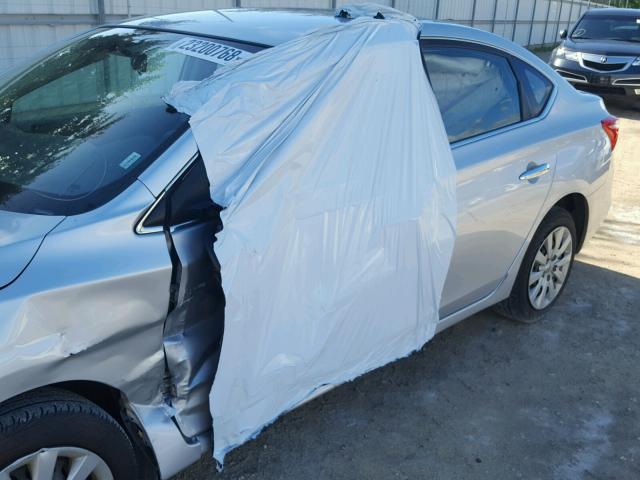 3N1AB7AP7GL655372 - 2016 NISSAN SENTRA S SILVER photo 10