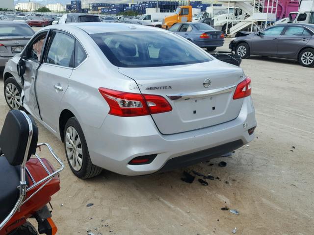 3N1AB7AP7GL655372 - 2016 NISSAN SENTRA S SILVER photo 3