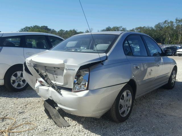 KMHDN46D55U065877 - 2005 HYUNDAI ELANTRA GL SILVER photo 4