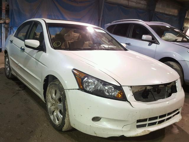 1HGCP36819A010004 - 2009 HONDA ACCORD EXL WHITE photo 1