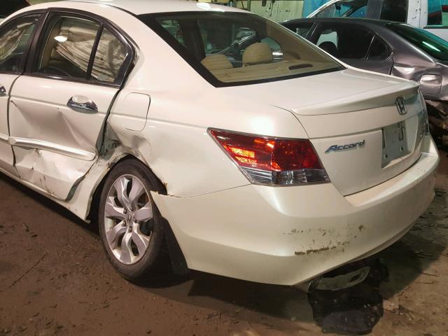 1HGCP36819A010004 - 2009 HONDA ACCORD EXL WHITE photo 9