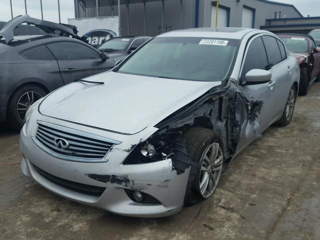 JN1CV6AP5DM713961 - 2013 INFINITI G37 BASE SILVER photo 2