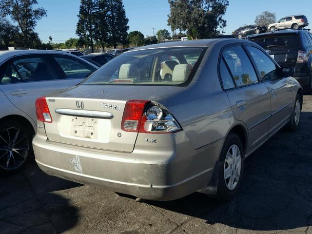 2HGES16513H564475 - 2003 HONDA CIVIC LX TAN photo 4