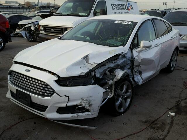 3FA6P0H74DR291847 - 2013 FORD FUSION SE WHITE photo 2