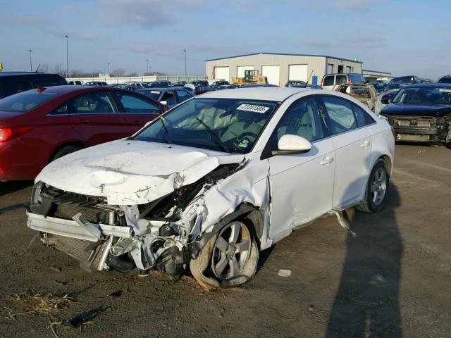 1G1PC5SB1E7181022 - 2014 CHEVROLET CRUZE LT WHITE photo 2