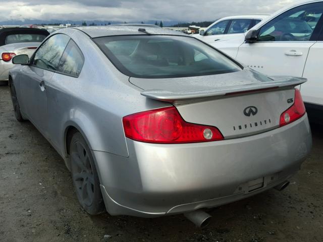 JNKCV54E14M826743 - 2004 INFINITI G35 SILVER photo 3