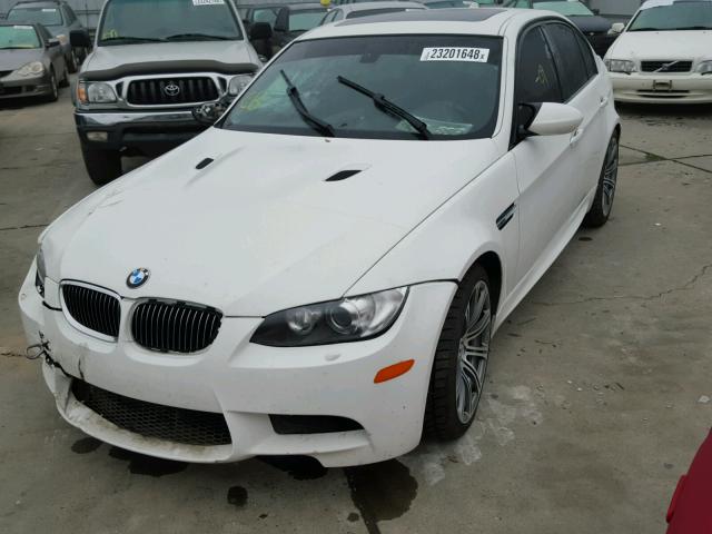 WBSPM93569E201554 - 2009 BMW M3 WHITE photo 2