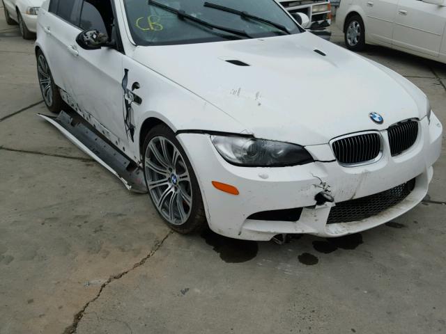 WBSPM93569E201554 - 2009 BMW M3 WHITE photo 9