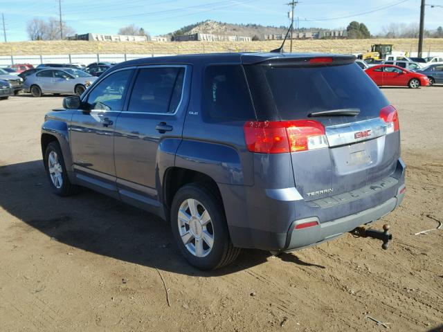 2GKALMEK5D6321420 - 2013 GMC TERRAIN SL BLUE photo 3