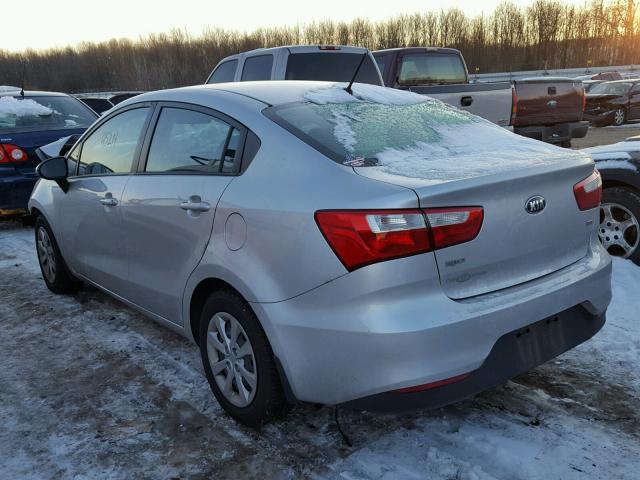 KNADM4A30G6555167 - 2016 KIA RIO LX SILVER photo 3