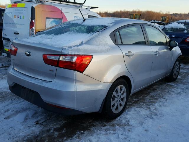 KNADM4A30G6555167 - 2016 KIA RIO LX SILVER photo 4