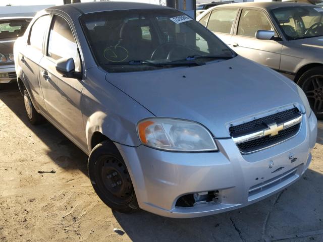 KL1TD5DE1AB113540 - 2010 CHEVROLET AVEO LS SILVER photo 1