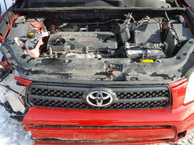 JTMBD33V085187714 - 2008 TOYOTA RAV4 RED photo 7