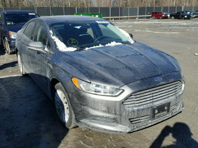 3FA6P0LU7DR167777 - 2013 FORD FUSION SE GRAY photo 1