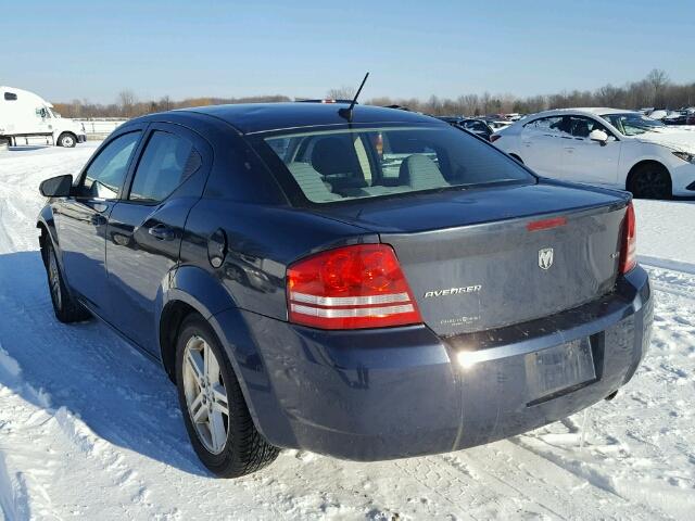 1B3LC56K88N238978 - 2008 DODGE AVENGER SX BLUE photo 3