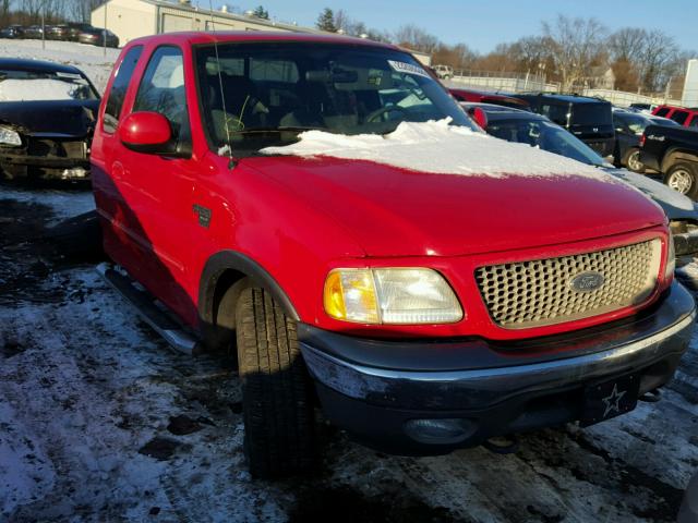 2FTRX18L43CB07637 - 2003 FORD F150 RED photo 1