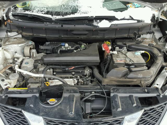 KNMAT2MV4FP512499 - 2015 NISSAN ROGUE S SILVER photo 7