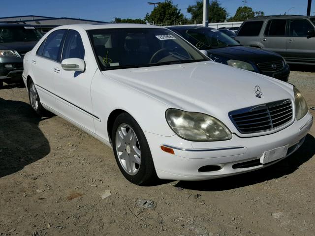 WDBNG70J51A156080 - 2001 MERCEDES-BENZ S 430 WHITE photo 1