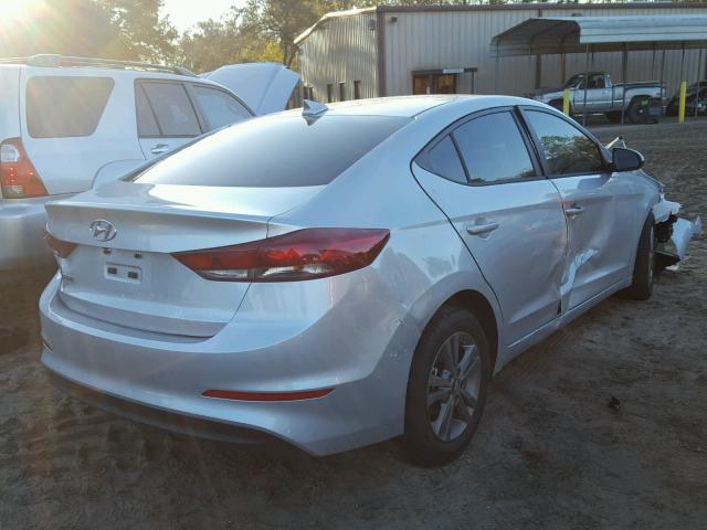 5NPD84LF0JH274756 - 2018 HYUNDAI ELANTRA SE SILVER photo 4