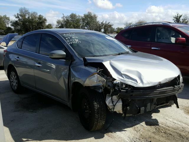 3N1AB7AP4DL734249 - 2013 NISSAN SENTRA GRAY photo 1