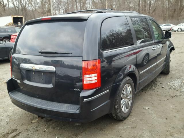 2A8HR64X98R662169 - 2008 CHRYSLER TOWN & COU BLACK photo 4