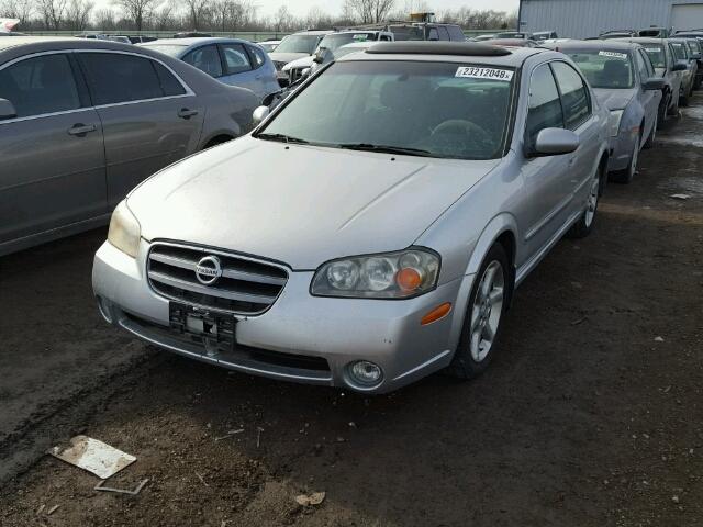 JN1DA31A03T441012 - 2003 NISSAN MAXIMA GLE SILVER photo 2