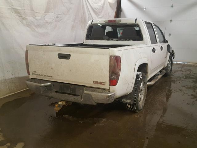 1GTDT138758126140 - 2005 GMC CANYON WHITE photo 4