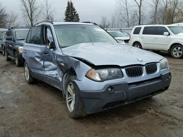 WBXPA93484WC33213 - 2004 BMW X3 3.0I BLUE photo 1