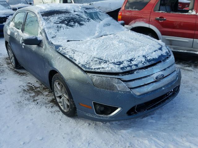 3FAHP0JA3CR115644 - 2012 FORD FUSION SEL BLUE photo 1