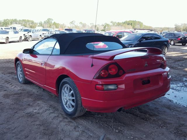 4A3AE45G12E053554 - 2002 MITSUBISHI ECLIPSE SP RED photo 3