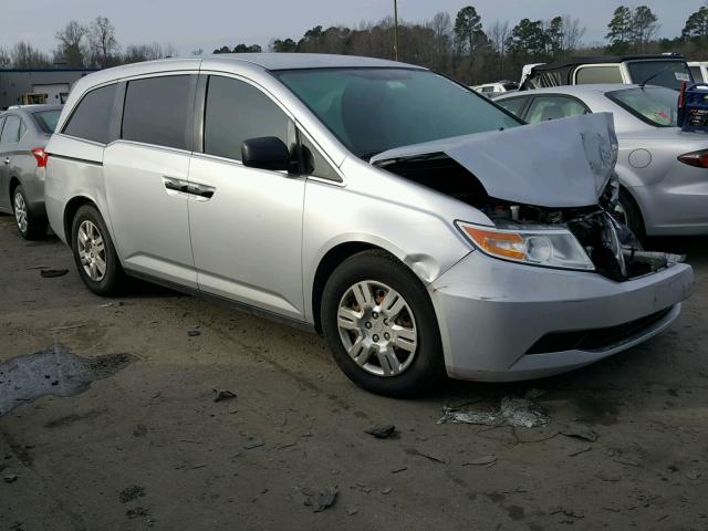 5FNRL5H27CB127819 - 2012 HONDA ODYSSEY LX SILVER photo 1